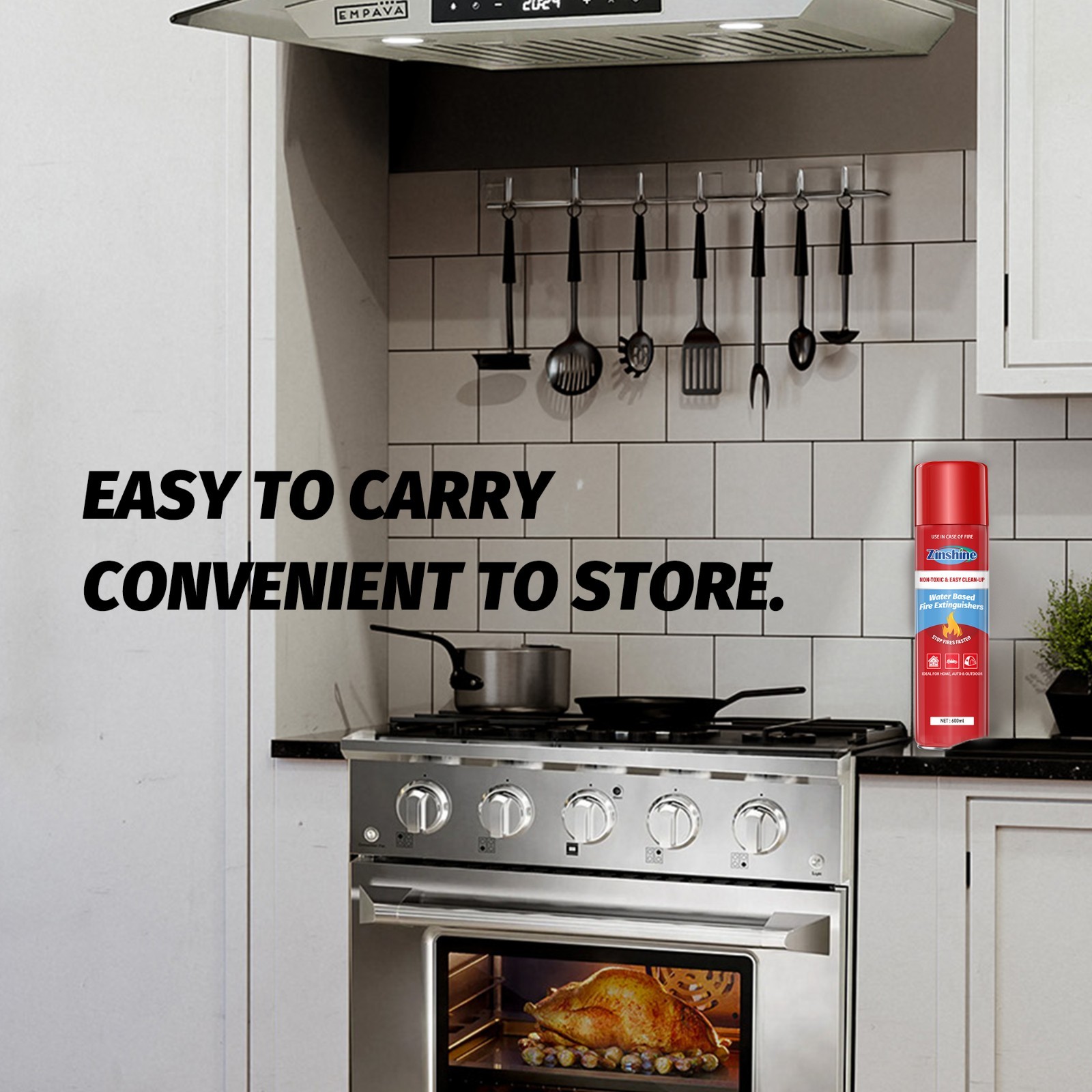 Portable Mini Fire Extinguisher Spray for Kitchen Home Car Emergency Safety