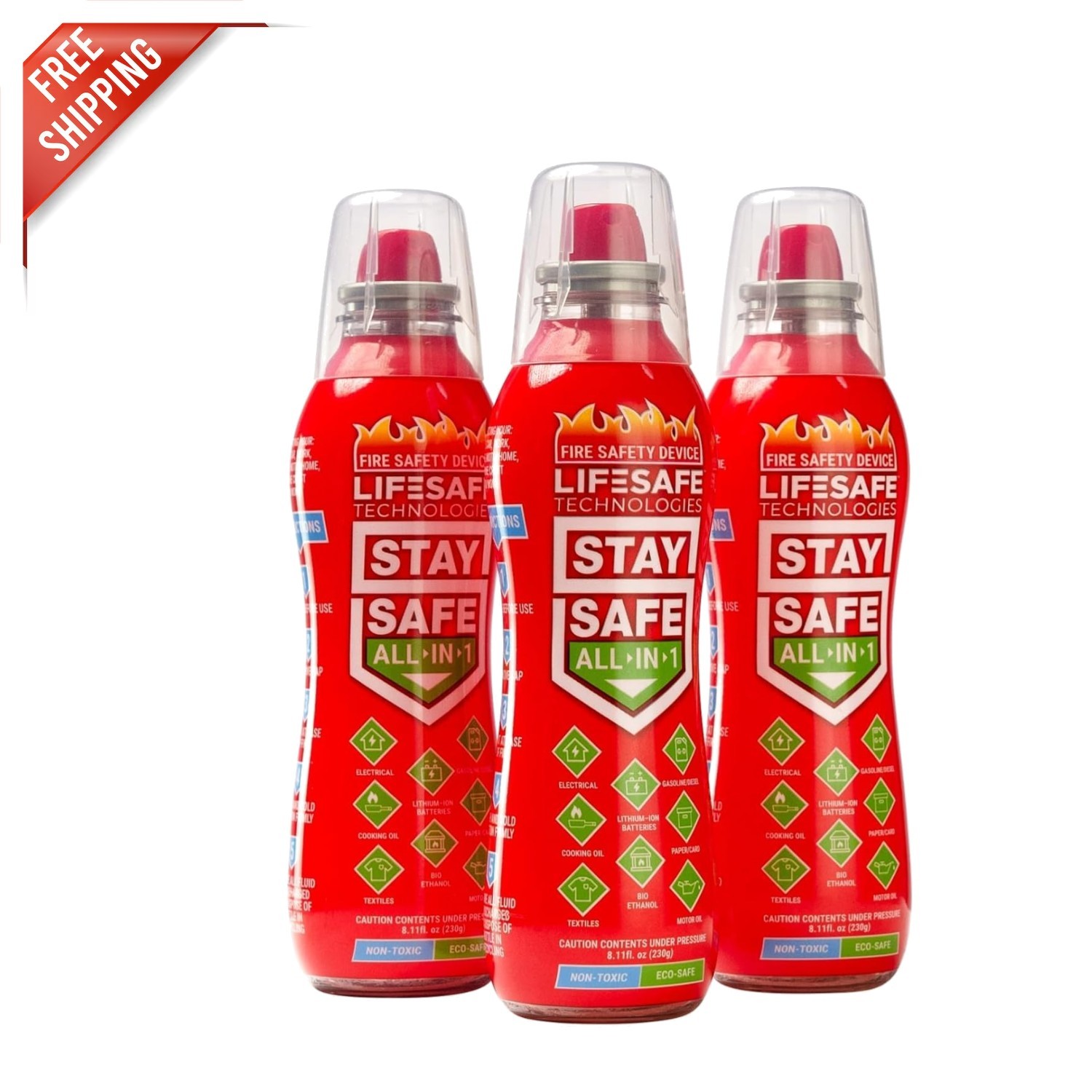 All-in-One Fire Extinguishing Spray – Efficient, Eco-Friendly Solution | 3 Pack