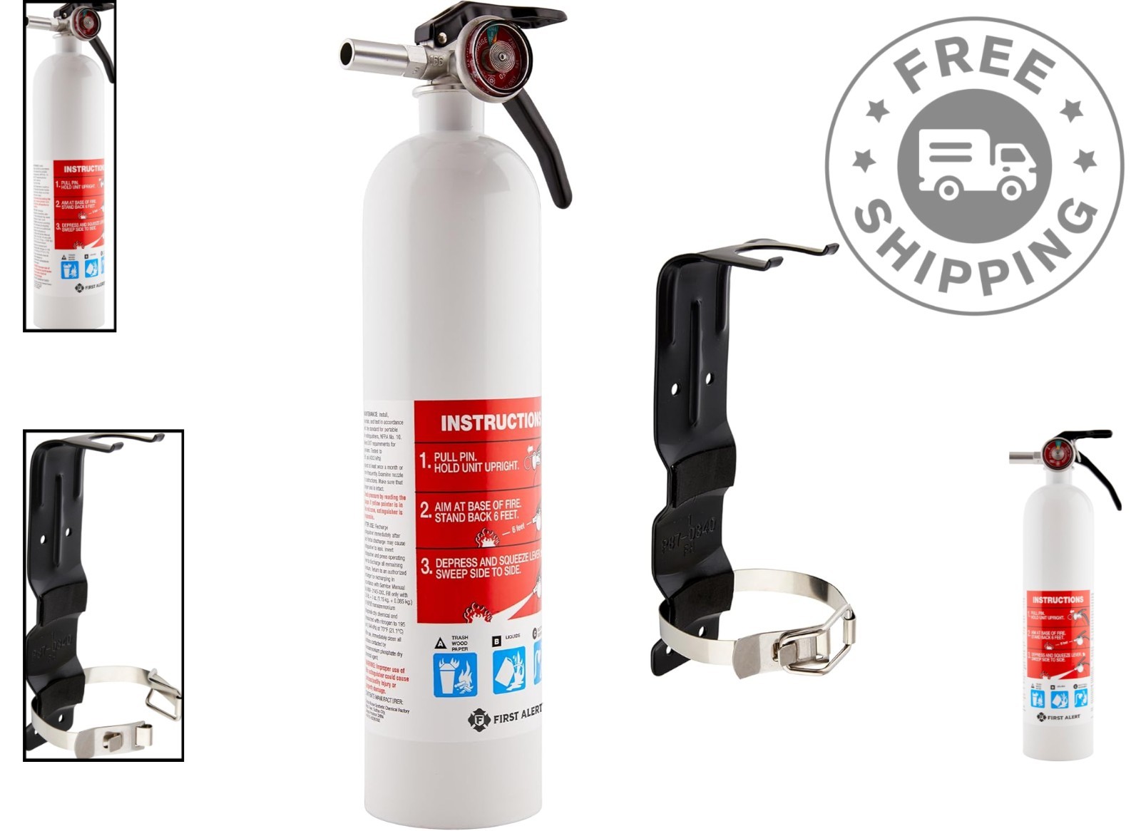 Versatile Marine1 Fire Extinguisher + Bracket – Complete Fire Safety Solution