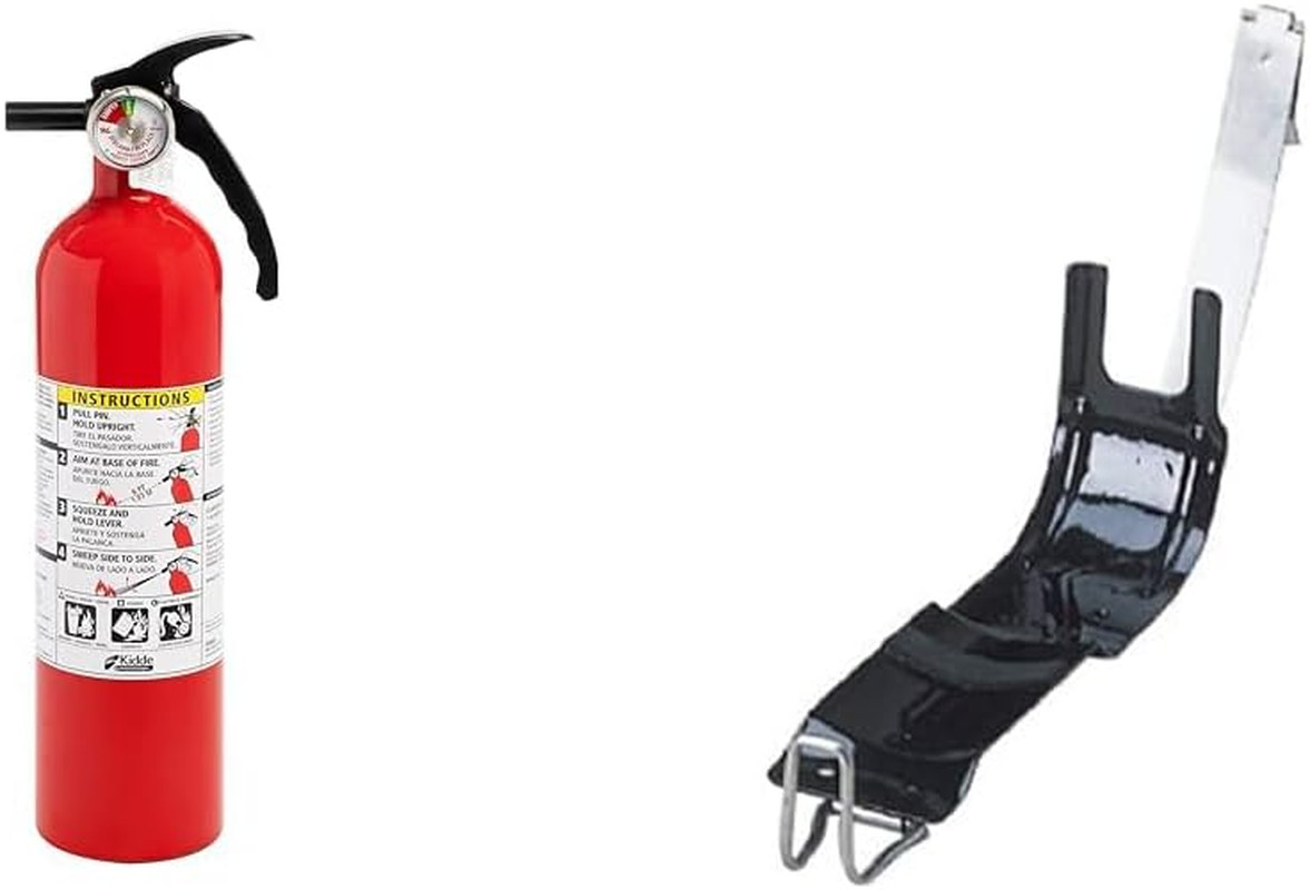 Kidde Fire Extinguisher for Home, 1-A:10-B:C, Dry Chemical Extinguisher, Red, Mo