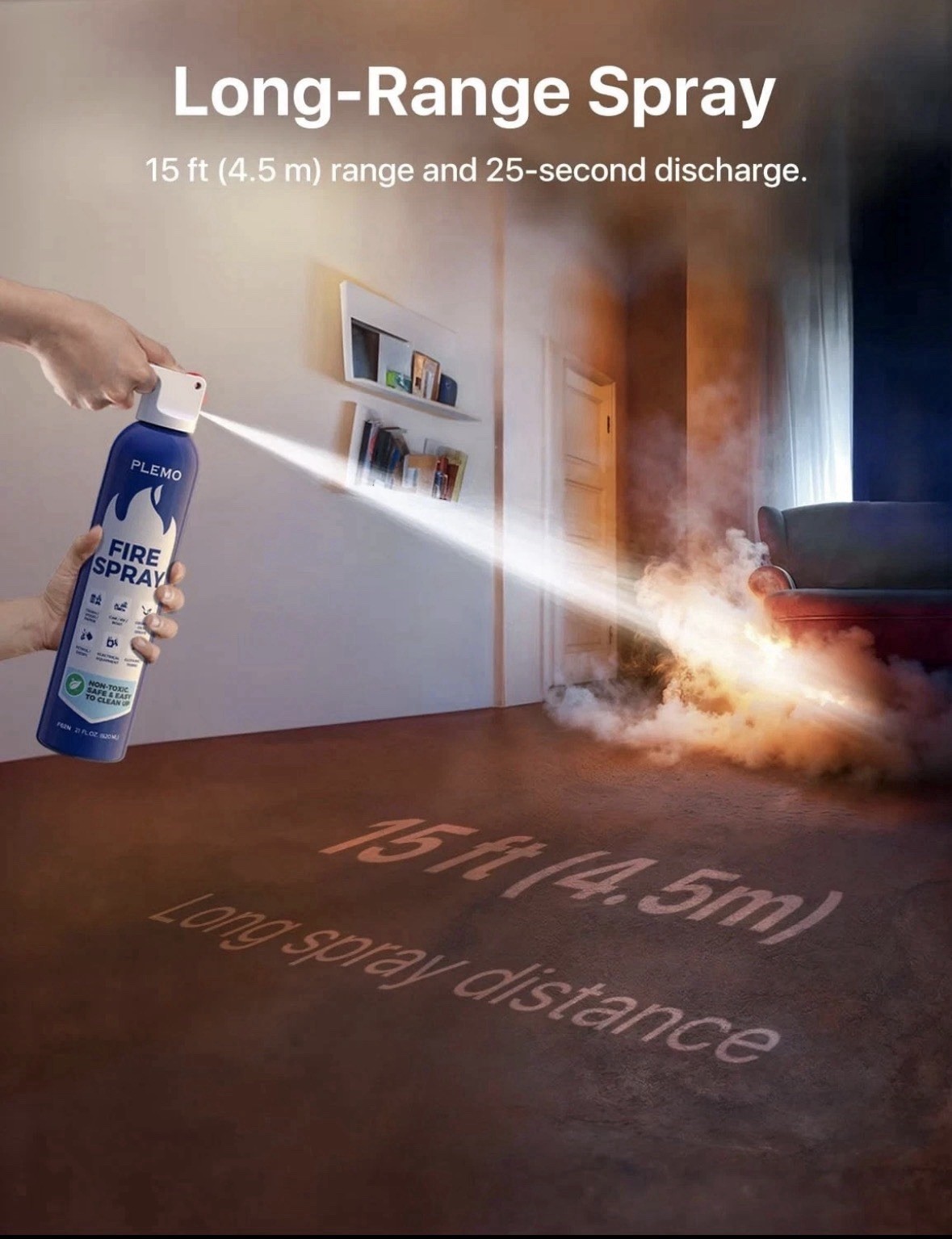 3 pk. Fire Extinguisher for Home, Compact Fire Extinguisher 620ml Fire Spray