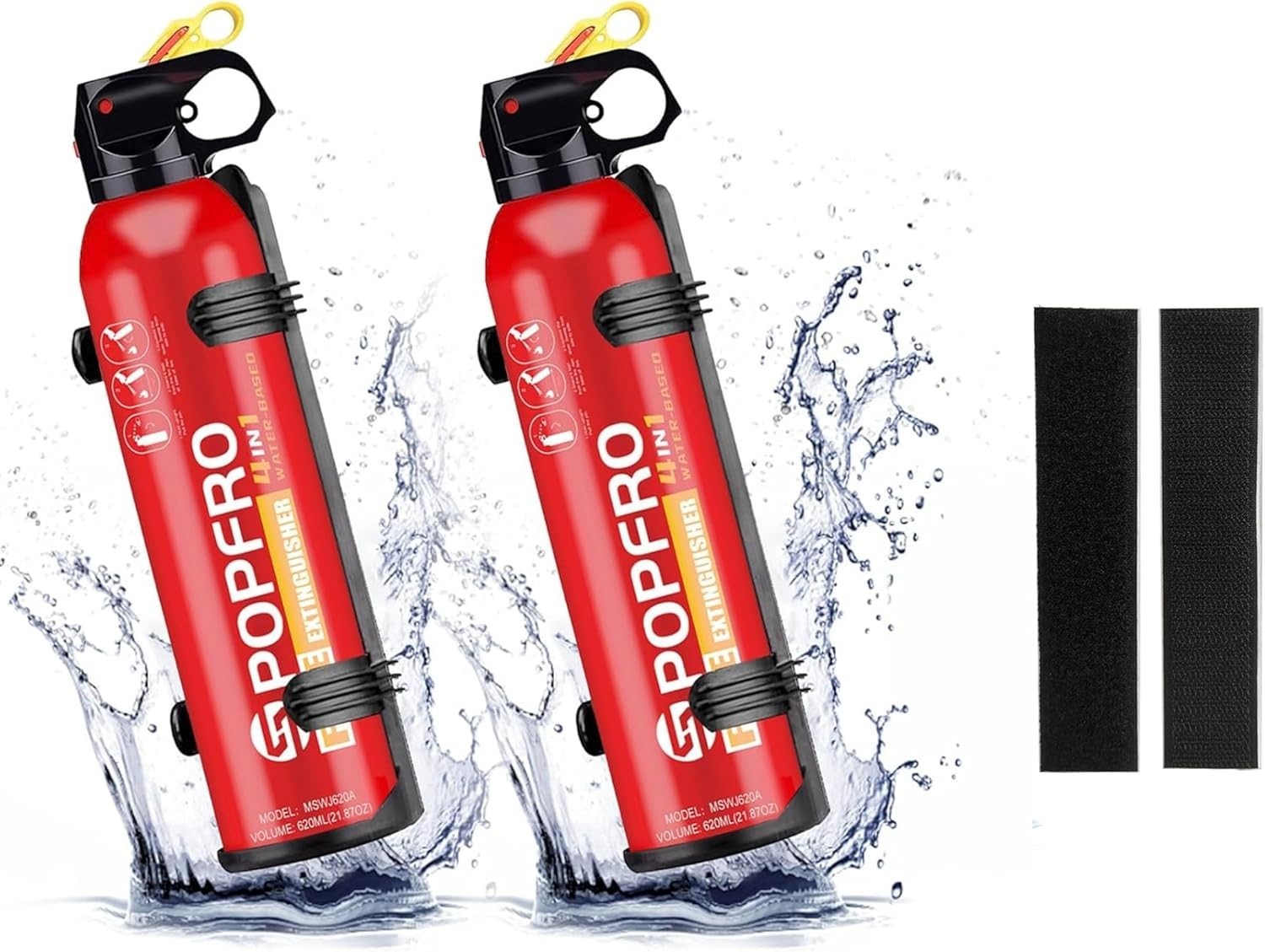 Efficient & Portable Fire Extinguishers (2-Pack) – Biodegradable Safety Solution