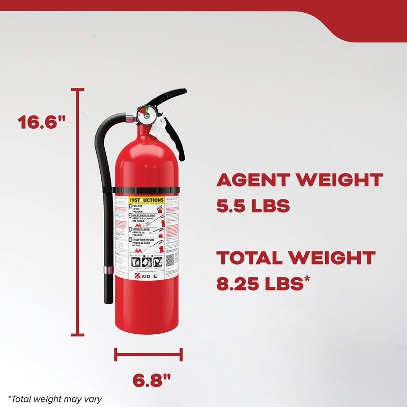 Multipurpose Fire Extinguisher 3A40BC Home Safety Easy Mount UL Listed