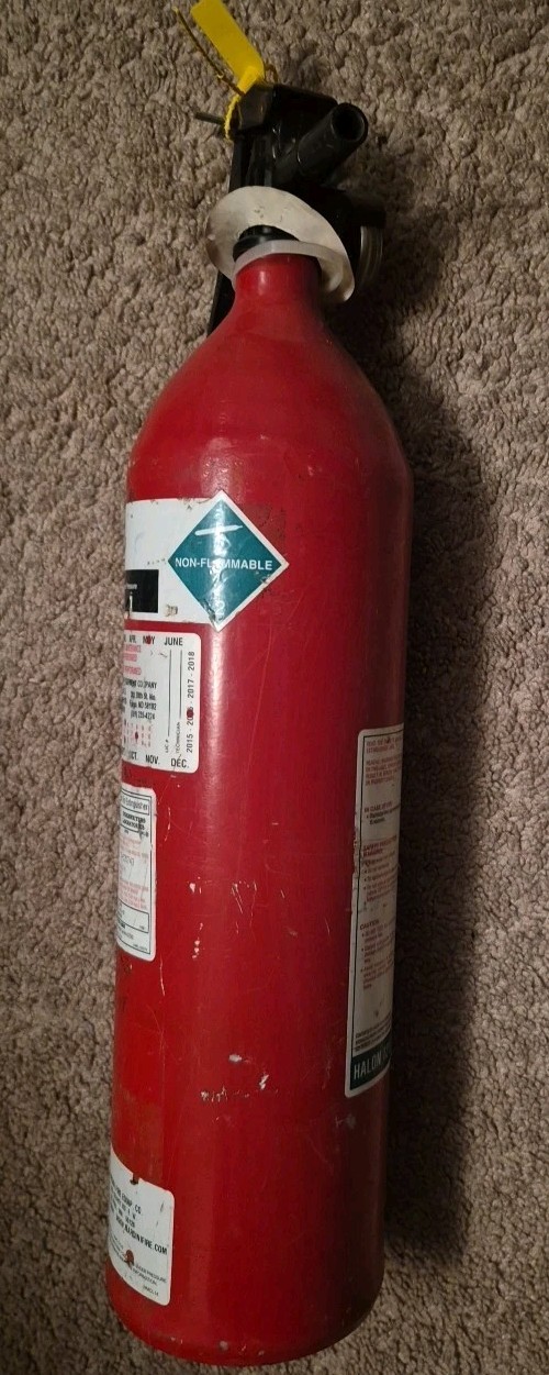 Kidde 9# Clean Agent FIRE EXTINGUISHER FULL Agent=HayLon-( ABC Rated) Ready 4u
