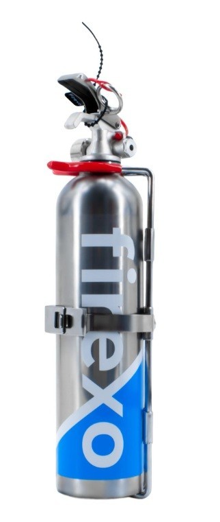 FIREXO Small Stainless Steel All Fires Fire Extinguisher Dry Powder Race Car Lot