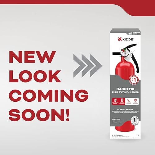 Kidde FA110G Wall Mount Fire Extinguisher – Multi Purpose – 1 Pack