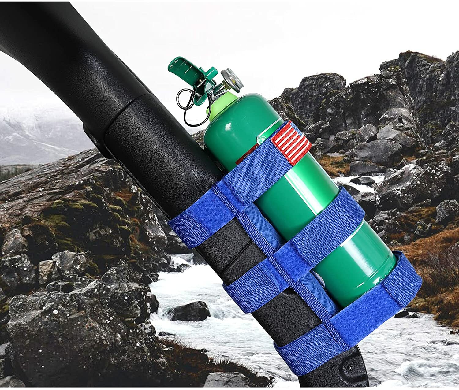 Blue Roll Bar Fire Extinguisher Holder Bracket Fit for ALL Car Universal Parts