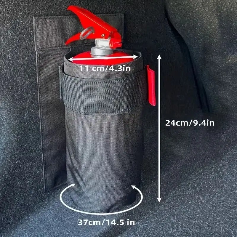 Fire Extinguisher Car Mount Oxford Storage Bag Fire Extinguisher Mount