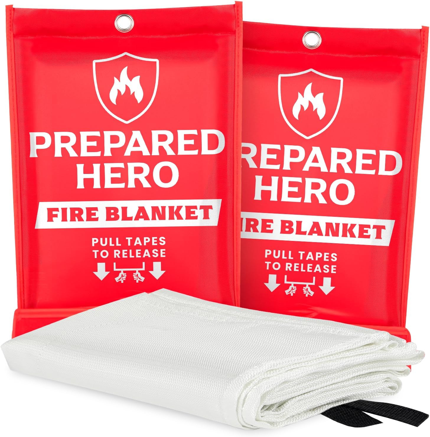 Manta supresion fuego emergencia de 2 pack 40×40 fibra vidrio cocina hogar