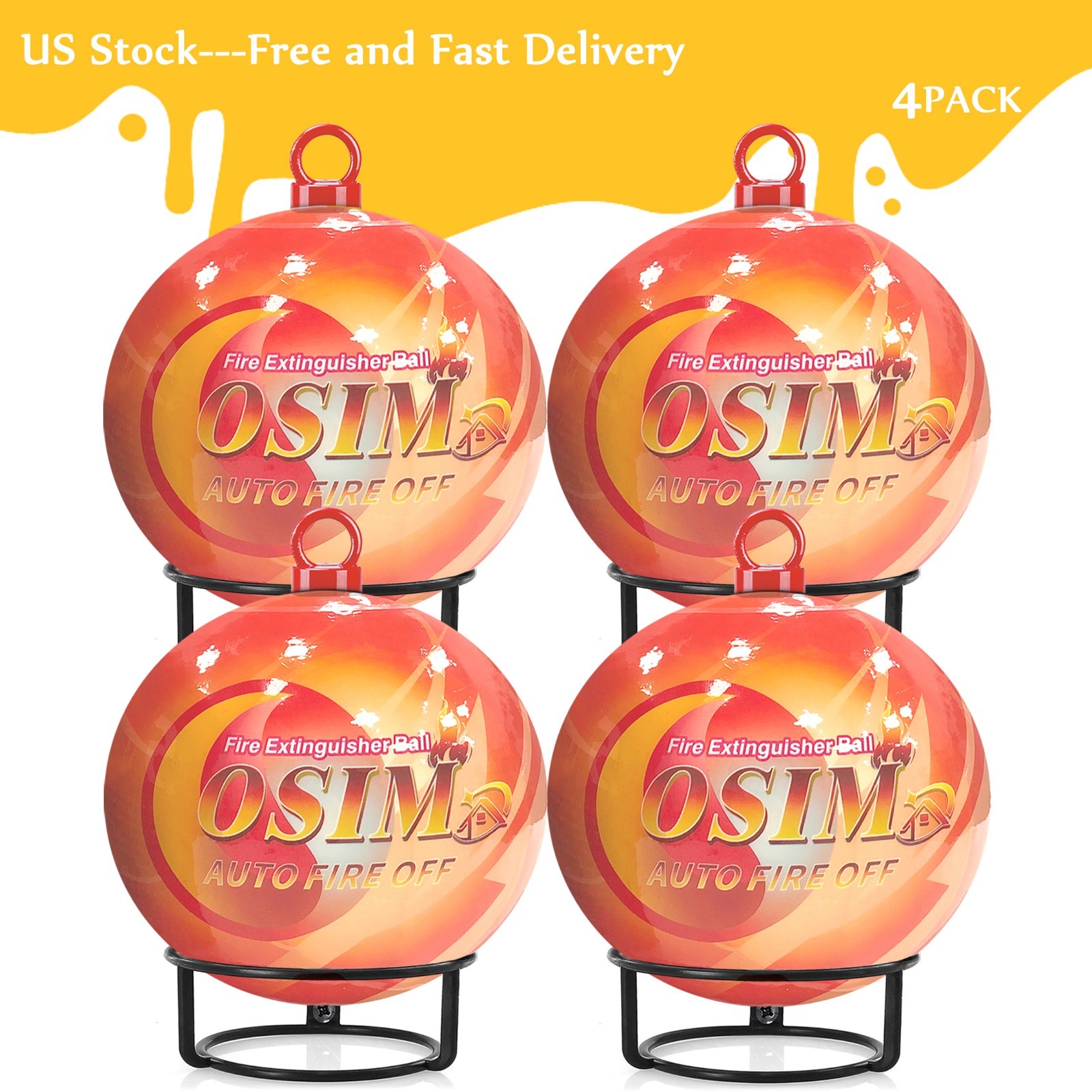 Self-Exciting Fire Extinguisher ball for Kitchen Car Electric Box Garage house
