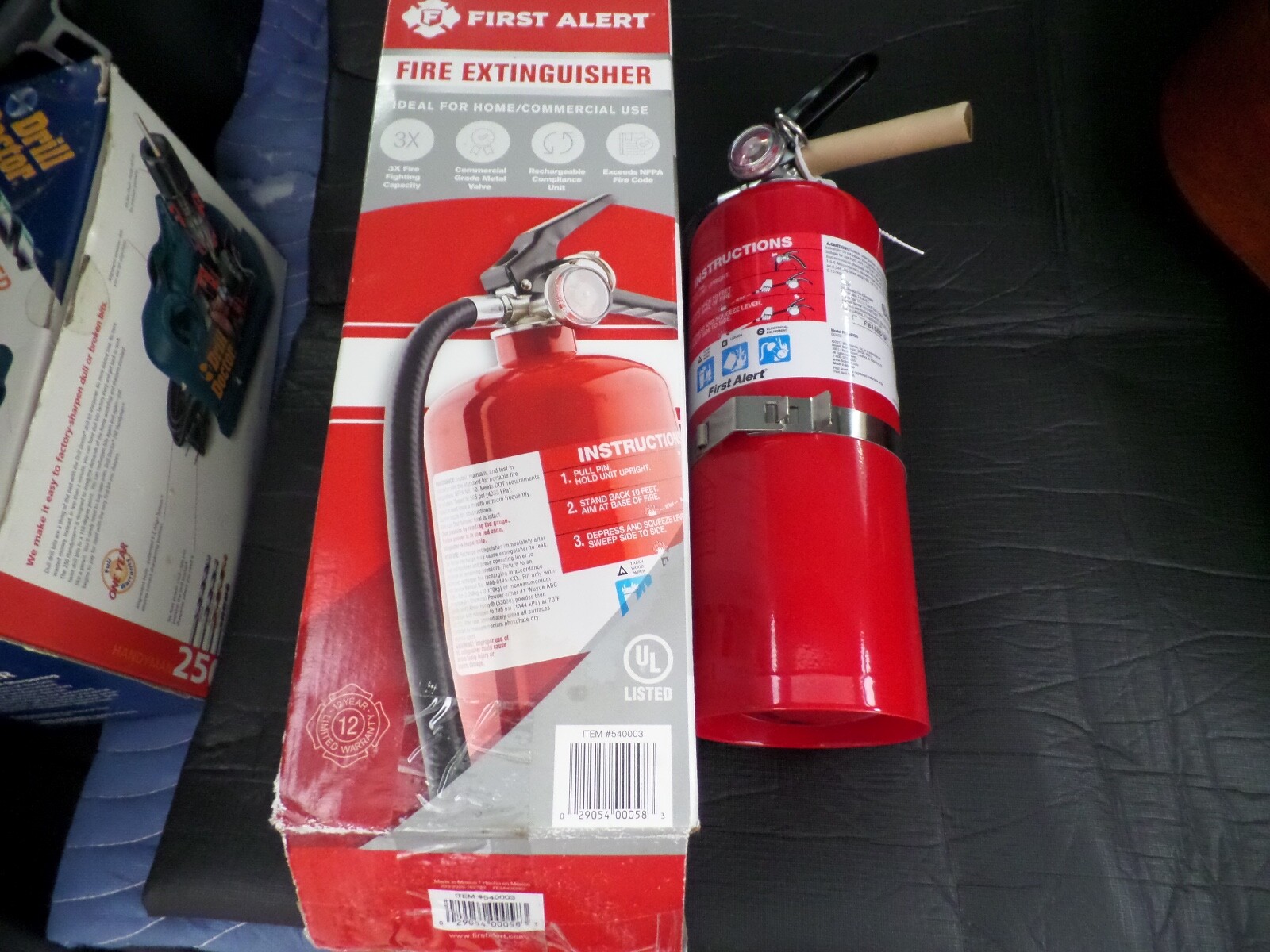 First Alert MODEL FE3A40GR 10 lb Fire Extinguisher UL Rated 3A 40B C Heavy Duty