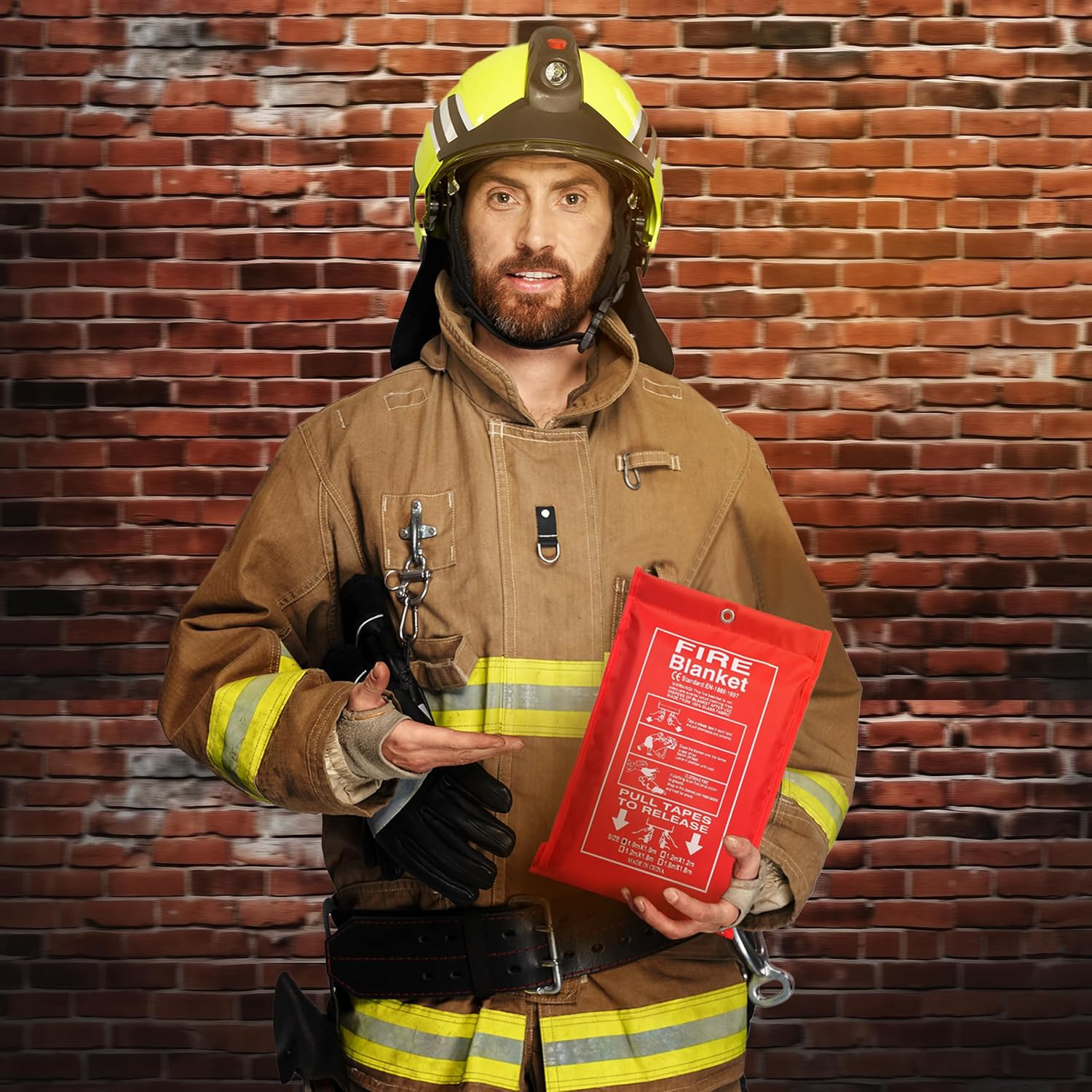 Fire Blanket Survival Cover for Kitchen – Home Safety Heat Protection for Small