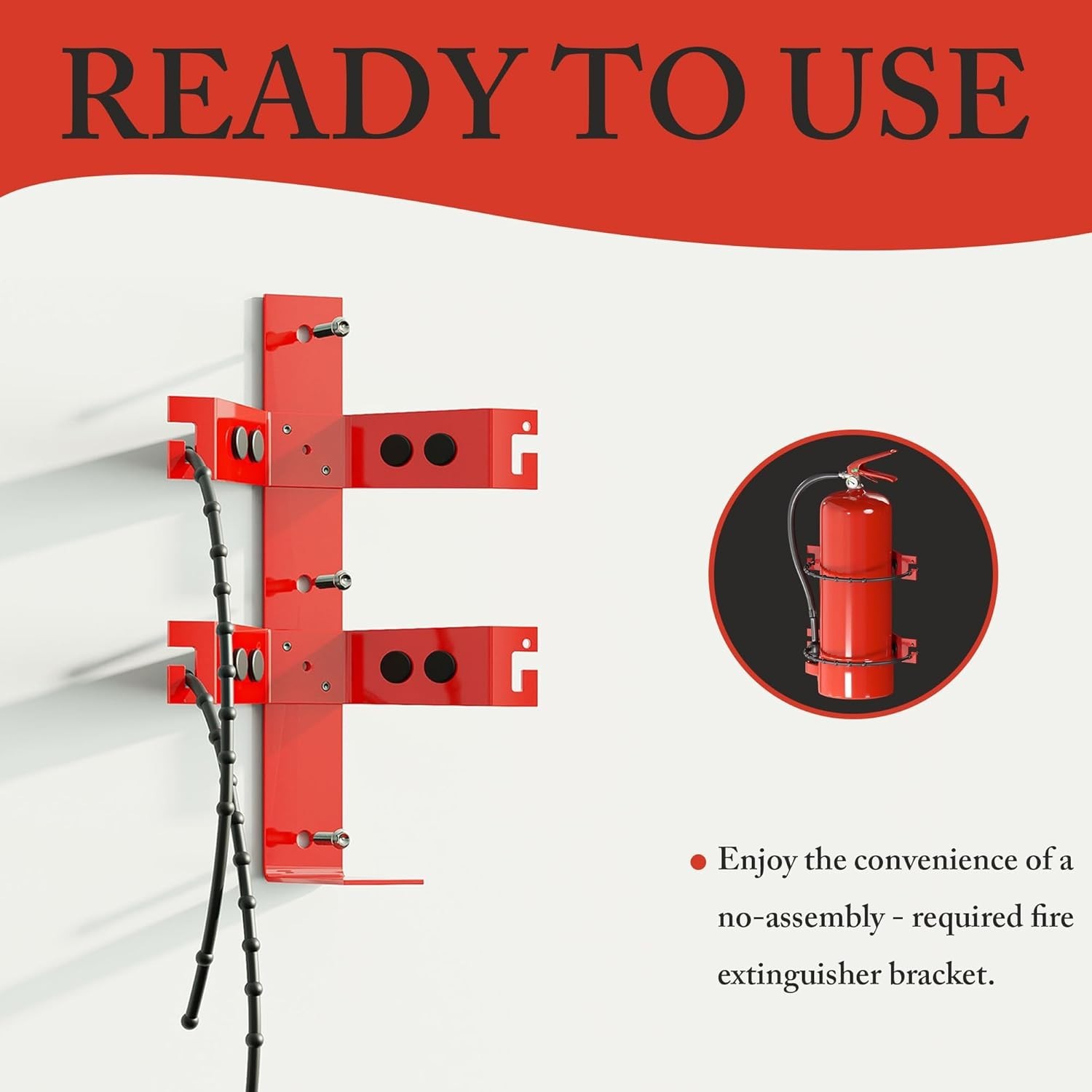 Universal Fire Extinguisher Mount Bracket, 2.5&5lb Extinguishers, 1 Pack | He…