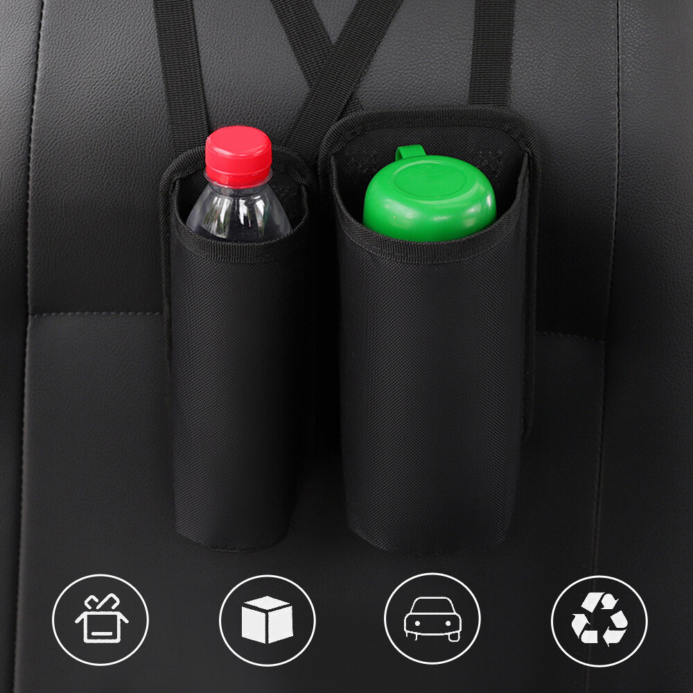 Car Fire Extinguisher Bag Seat Back Mount Adhesive Pad Fixing Buckle Strap