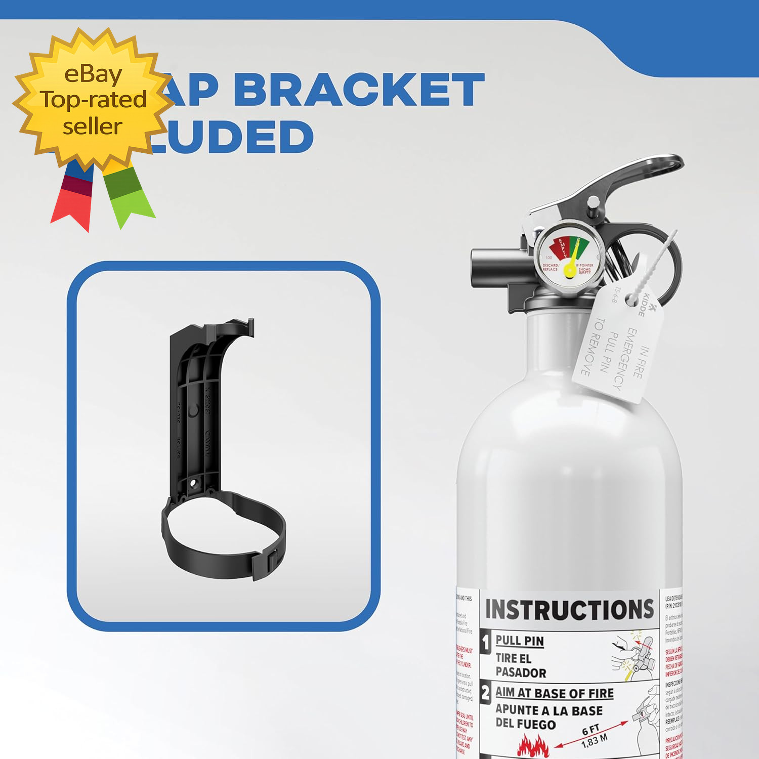Marine Boat Fire Extinguisher Single Use 5BC Safety Emergency Protection Kit