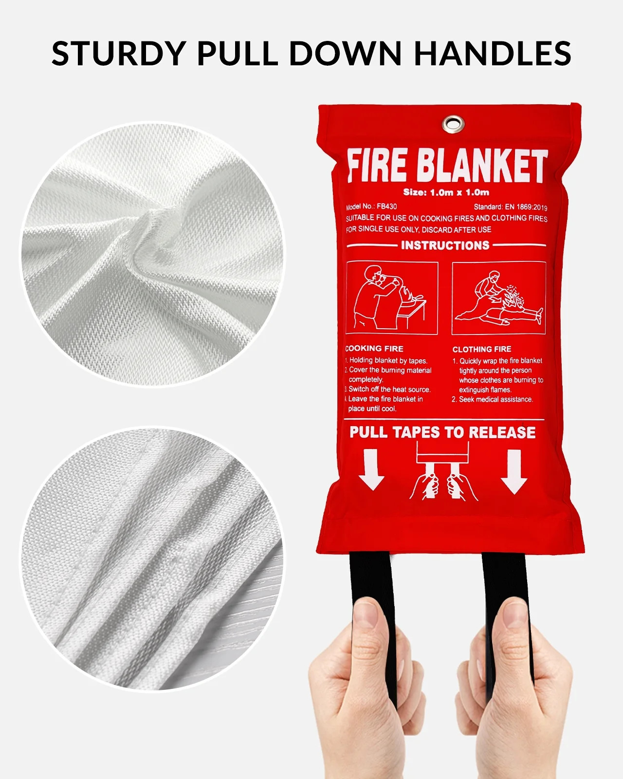 Fiberglass , Fire Suppression Blanket for Emergency Surival,Emergency Blanket wi