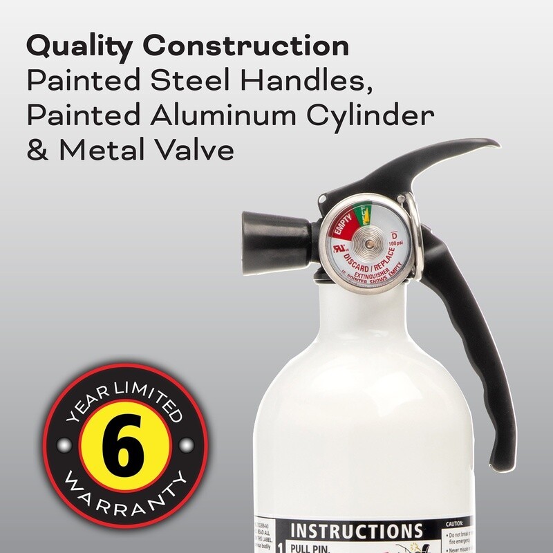 Kitchen Fire Extinguisher UL Listed Rechargeable Non Toxic 2.5 lb Safety Pin New