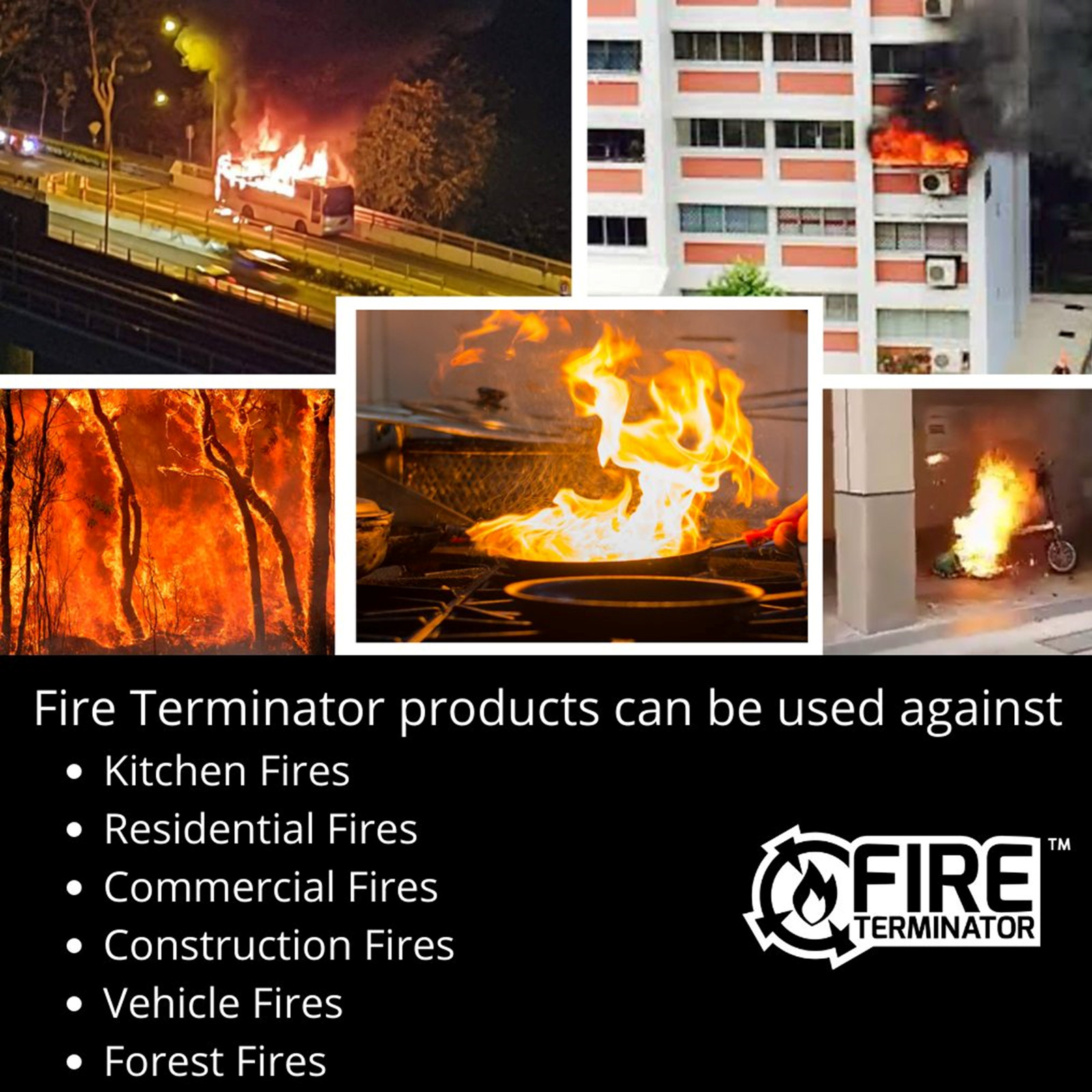 Fire Extinguisher Fire Terminator Class ABCDEF Hydrodynamic Spray FT JN1010
