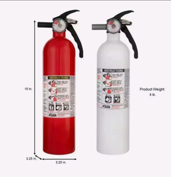 New Kidde 3x (2-Pack) 1-A:10-B:C Recreation And 10-B:C Kitchen Fire Extinguisher