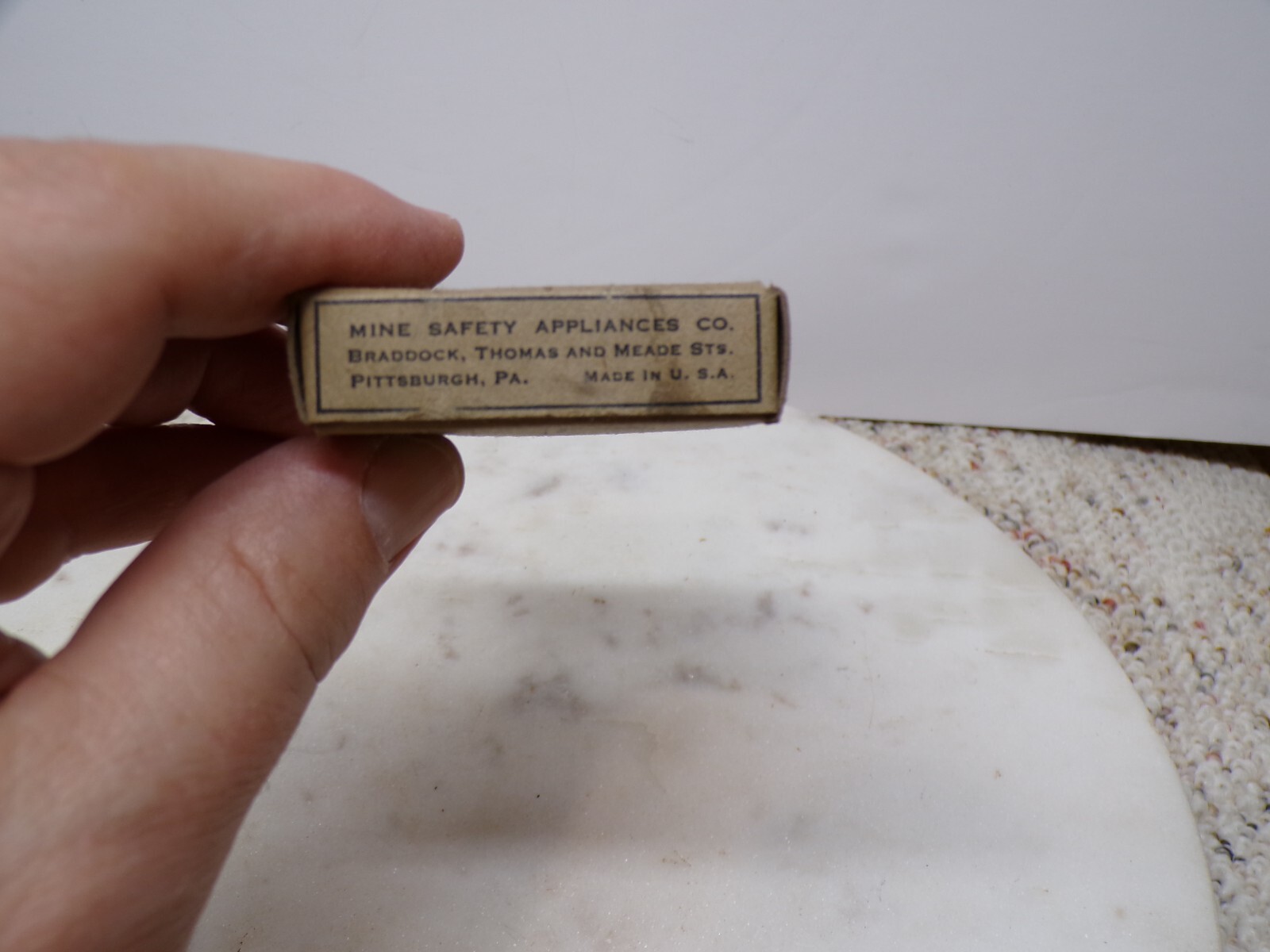 Mine Safety Appliances Co Pittsburgh PA M-S-A First Aid Kit Type D Metal Case