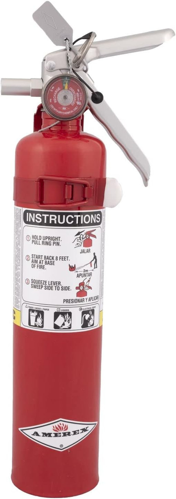 B417T 2.5 Lbs ABC Dry Chemical Fire Extinguisher with Wall Bracket