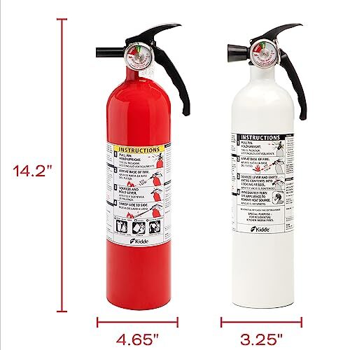 Kidde Fire Extinguisher Value Pack Red White Home Kitchen Safety 2 Pack