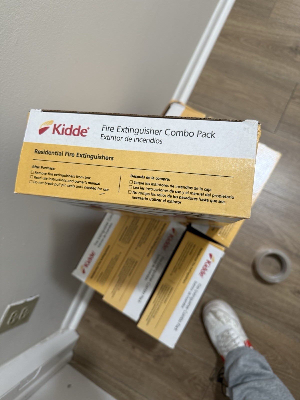 Kidde Fire Extinguisher Twin pack dry chemical powder Multipurpose Extinguisher