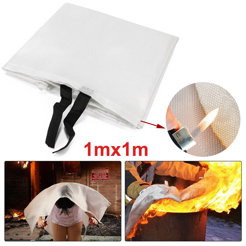 1 – 4 Pcs Large Emergency Fire Blanket for Fireplace Home and Kitchen Safety 39″