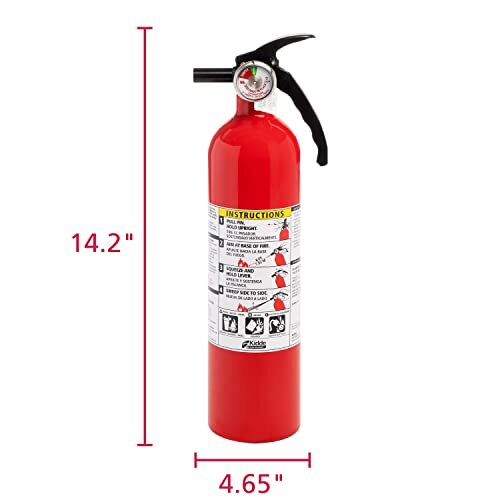 Kidde Fire Extinguisher 4 Pack 1 A 10 B C Home Safety Dry Chemical 2.5 lb