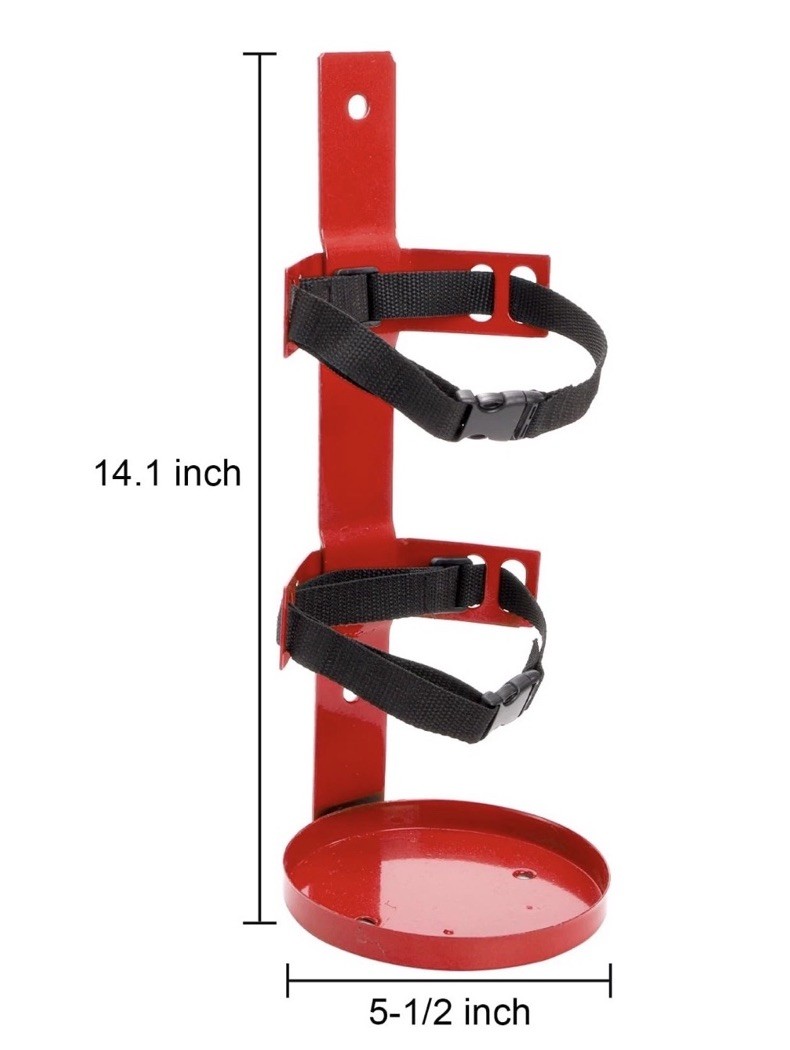 2 Pack Fire Extinguisher Mount Wall Bracket, Heavy Duty Wall Hanging Bracket