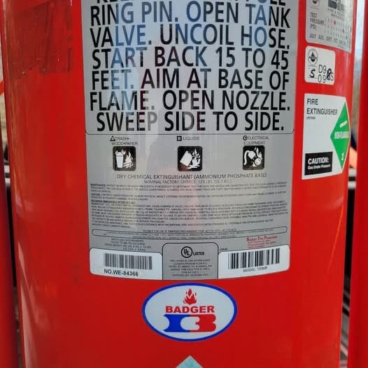 Badger 150MB Wheeled Dry Chemical ABC Extinguisher
