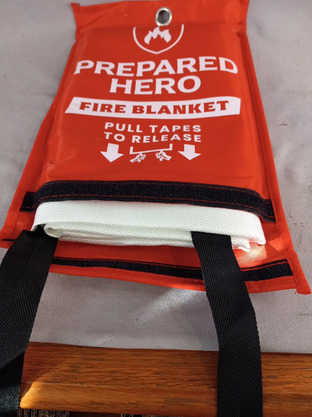NEW▪︎Prepared Hero Emergency Fire Blanket 39″x39″ Woven Fiberglass Blanket