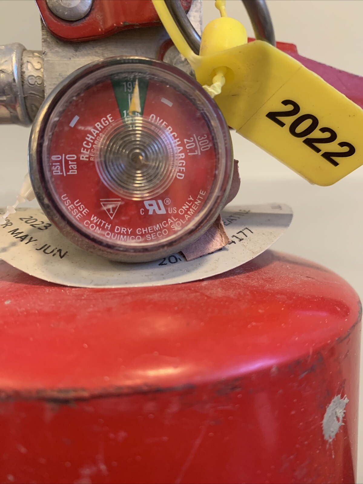 ANSUL SENTRY DRY CHEMICAL FIRE EXTINGUISHER Its Full 2022 Test Tag