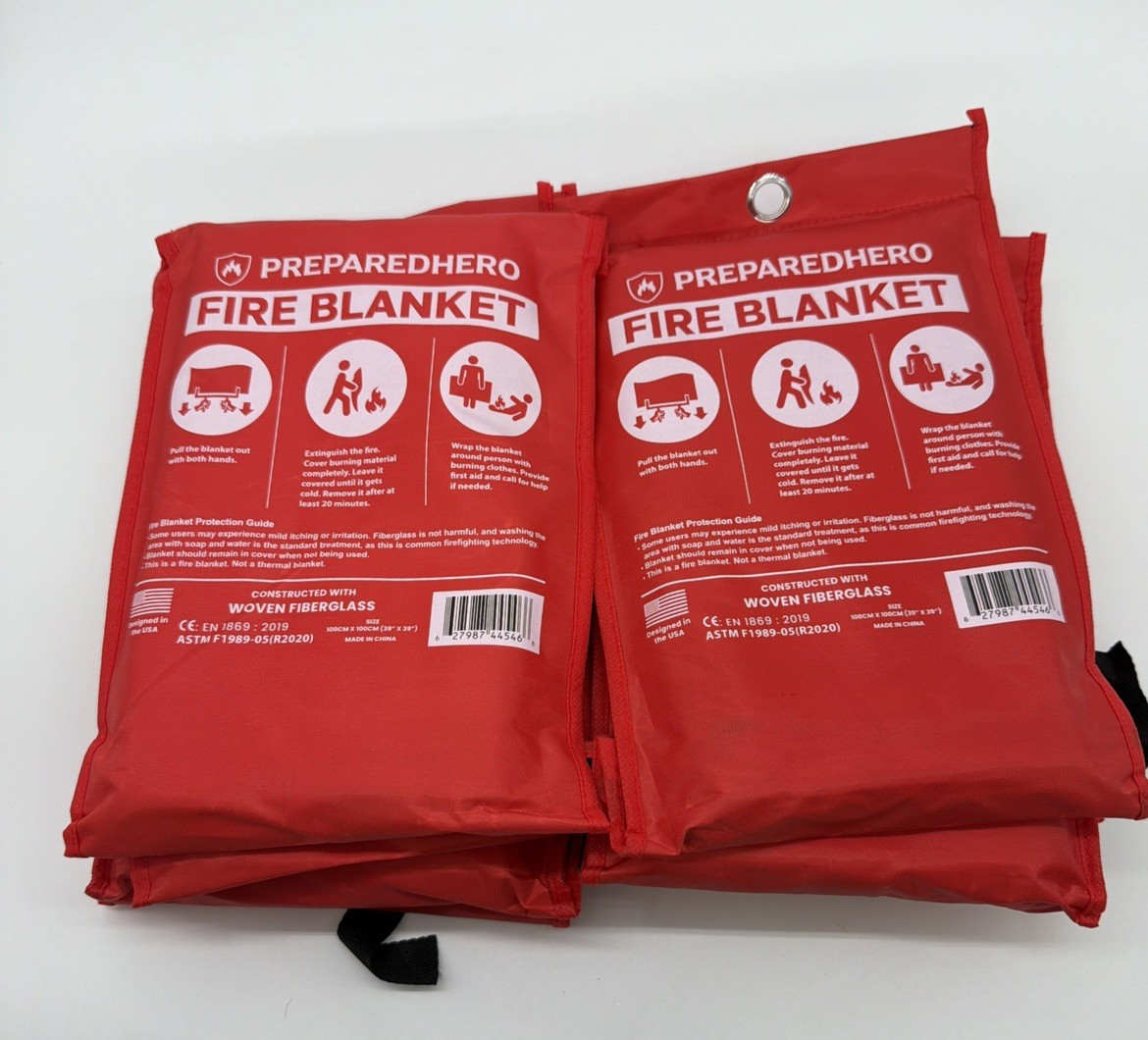 8 Pack FIRE BLANKET, Fire Extinguishing Blanket 39×39