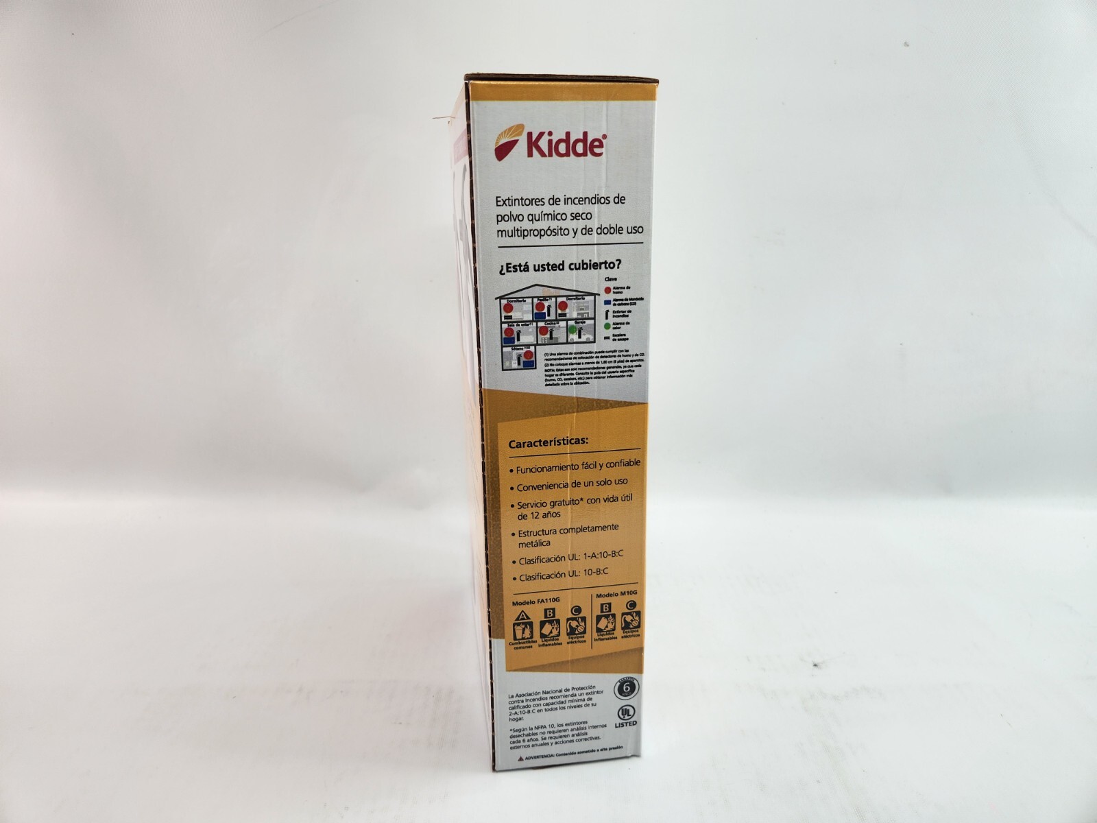Kidde Residential and Kitchen Class ABC and Class BC Fire Extinguisher’s M10G