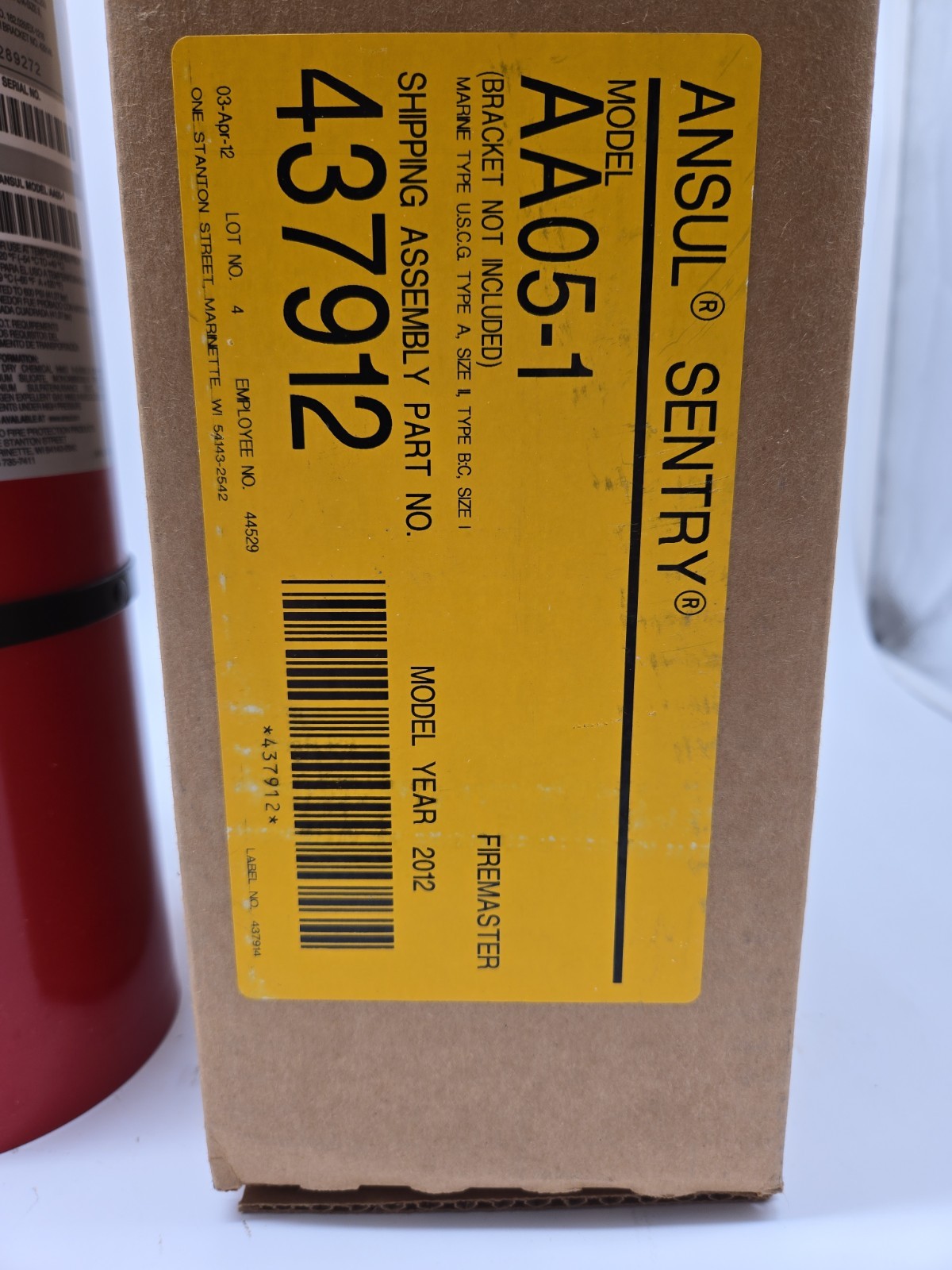 FireMaster Ansul Sentry AA05-1 10 lb ABC Dry Fire Extinguisher NEW OLD STOCK