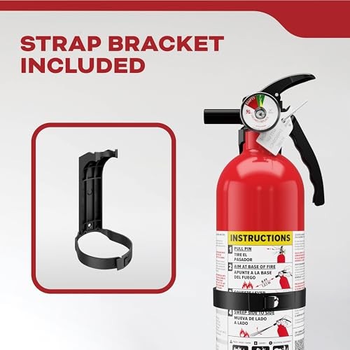 Kidde FA110G Wall Mount Fire Extinguisher – Multi Purpose – 1 Pack