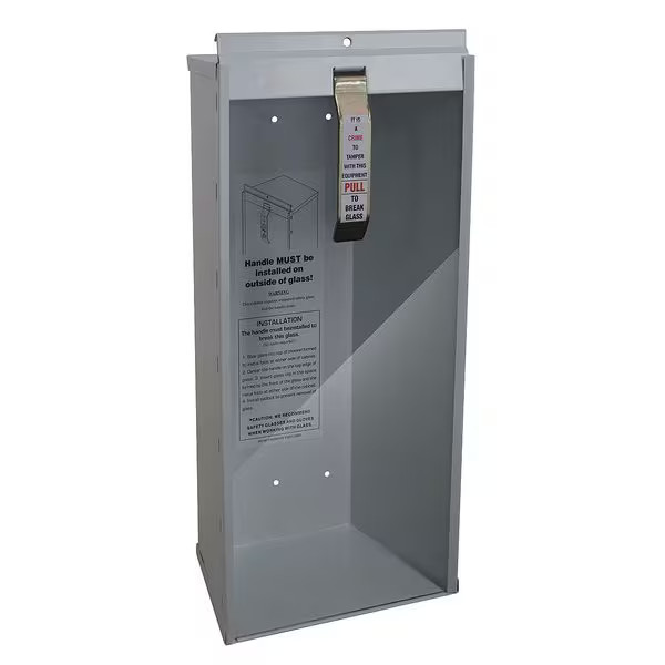 Manufacturer Varies Fire Extinguisher Cabinet, Semi Recessed, 26 3/4 in Height,
