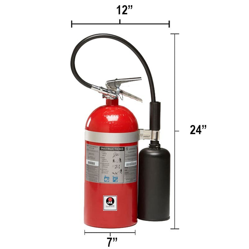 NEW 10lb CO2 FIRE EXTINGUISHER REPLACEMENT HOSES AND RAPID DISCHARGE HORN