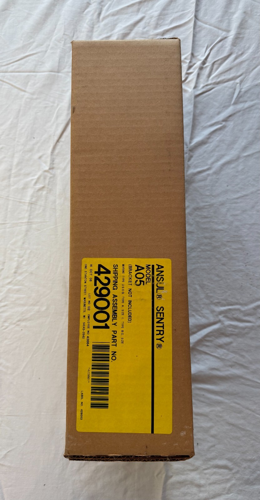 2006 Unused Unopened Ansul Sentry Model A05 429001