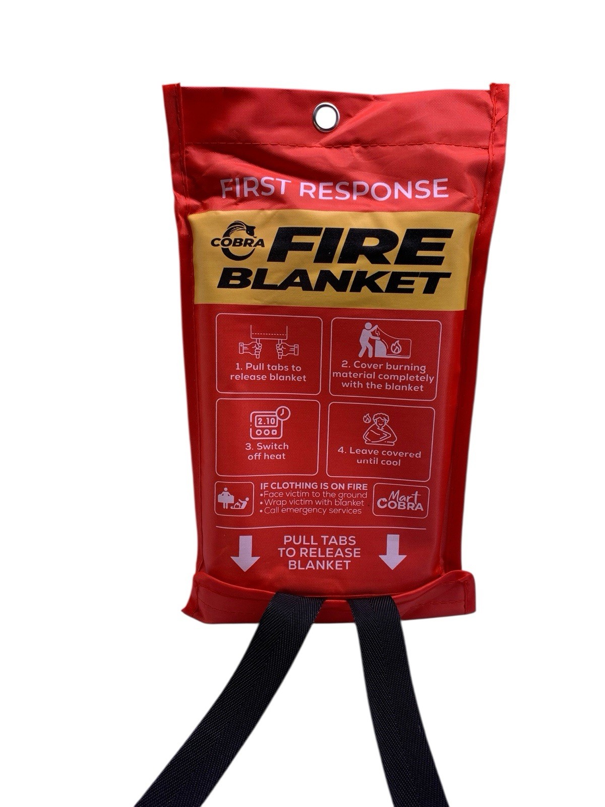 First Response Fire Blanket 40×40 3pk Mart Cobra