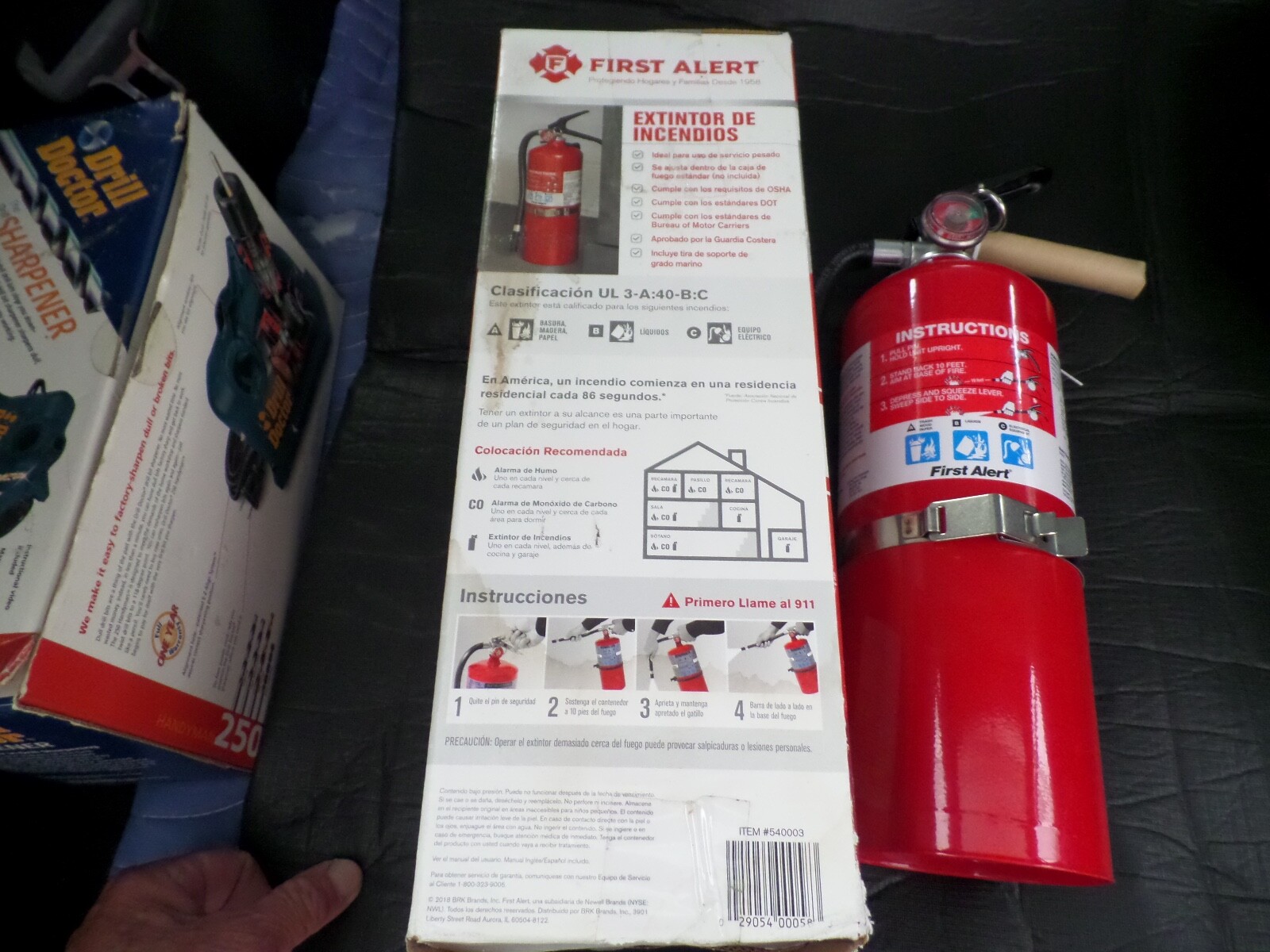 First Alert MODEL FE3A40GR 10 lb Fire Extinguisher UL Rated 3A 40B C Heavy Duty