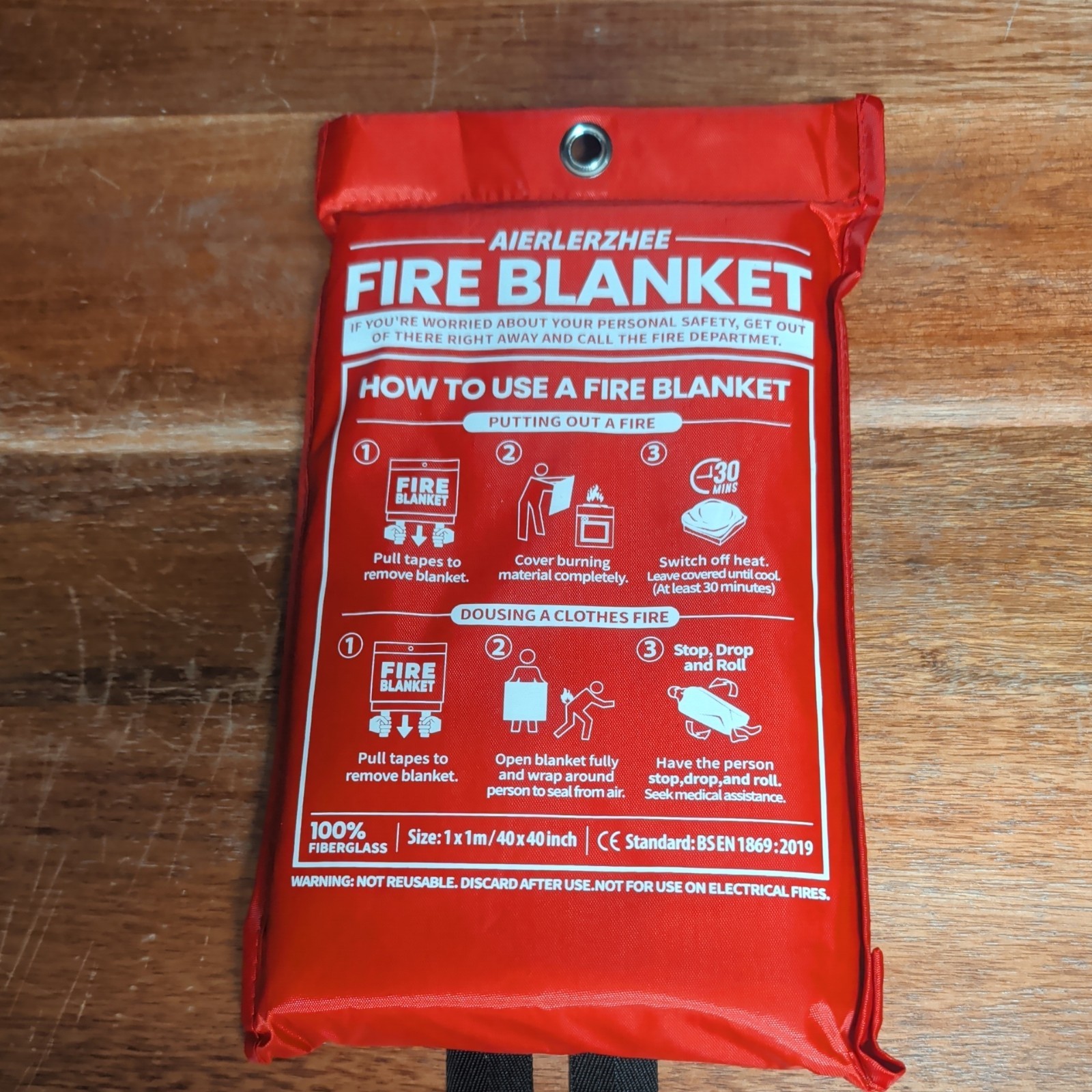 Fire Blanket for Home and Kitchen, 40 in x 40 in