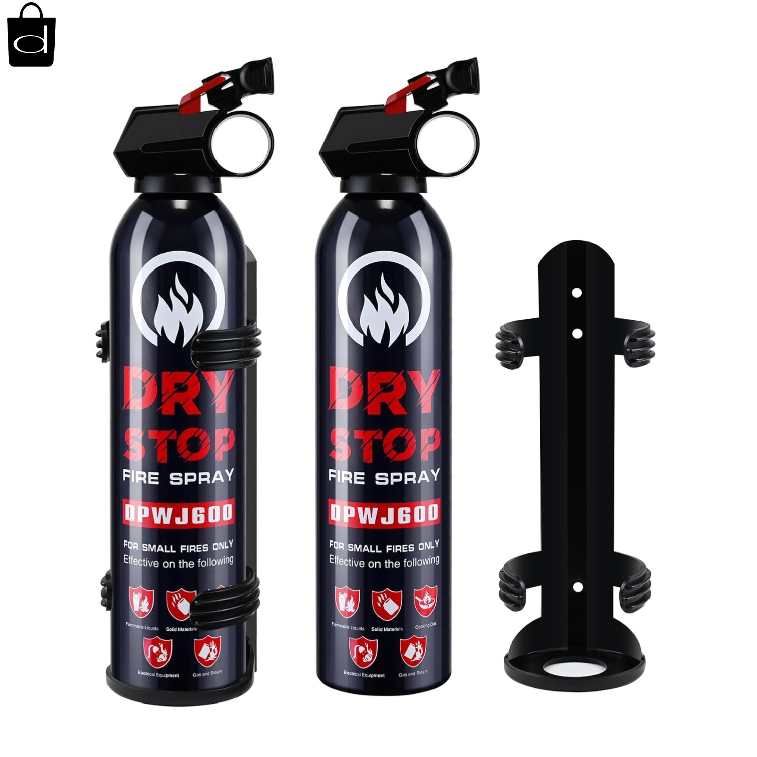 2Pack Dry Stop Fire Spray for Home – Auto Fire Extinguisher for Truck Vehicle, 6