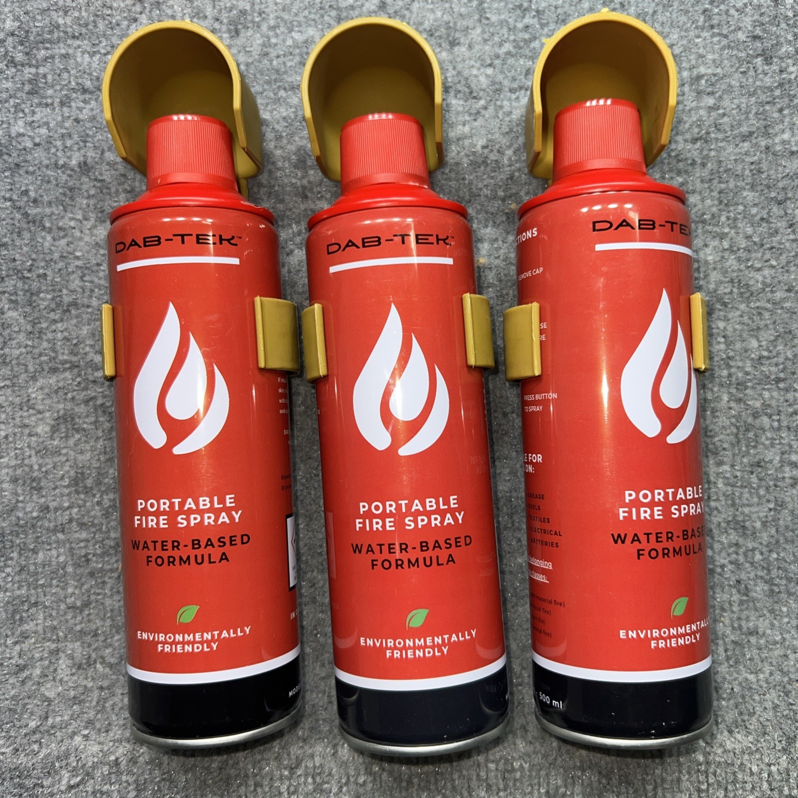 3-Pack Fire Extinguisher with Mount Brackets，Portable for Home, Kitchen, Car, Bo