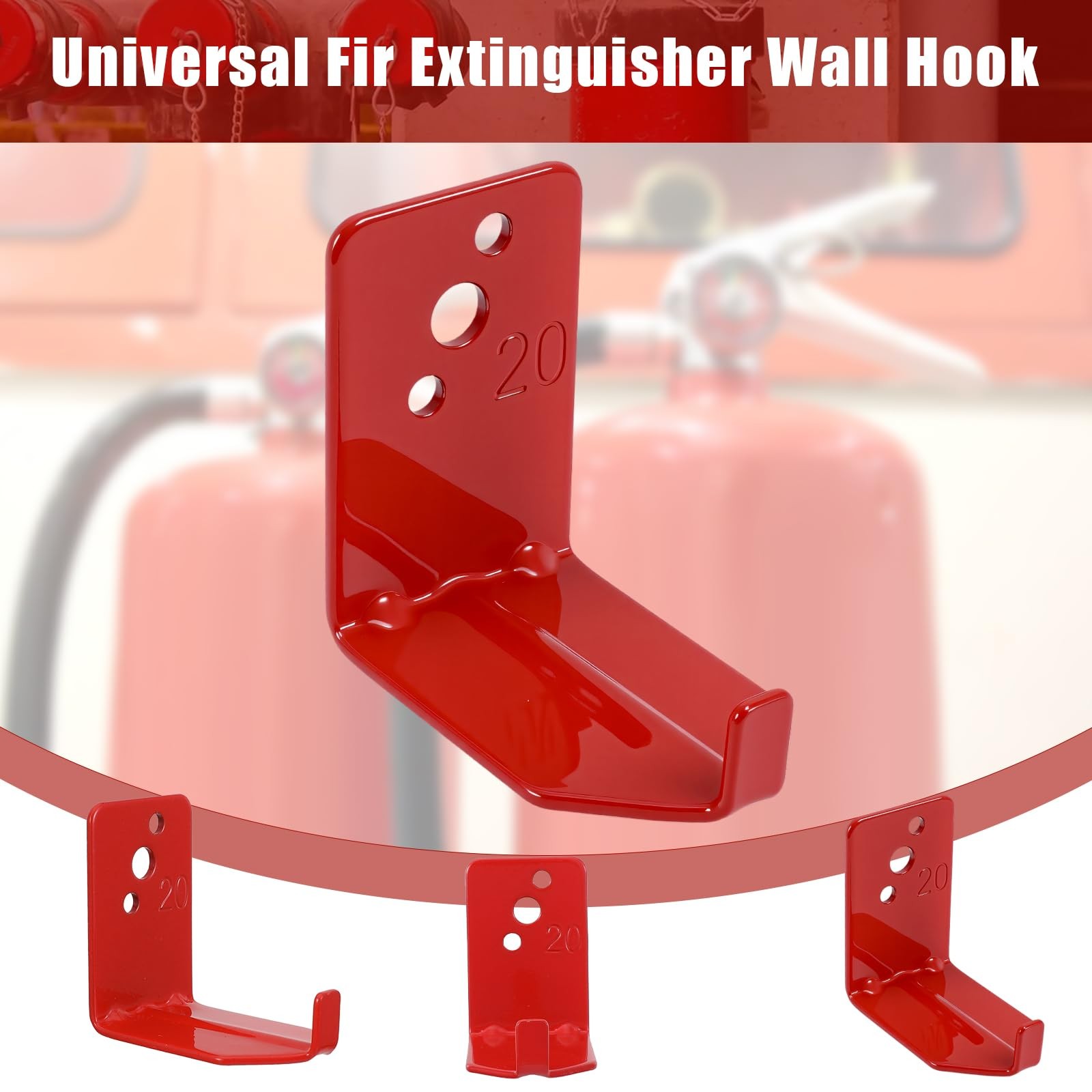 20 PCS Universal Fire Extinguisher Mount Bracket Wall Hook Fits 540 Lb
