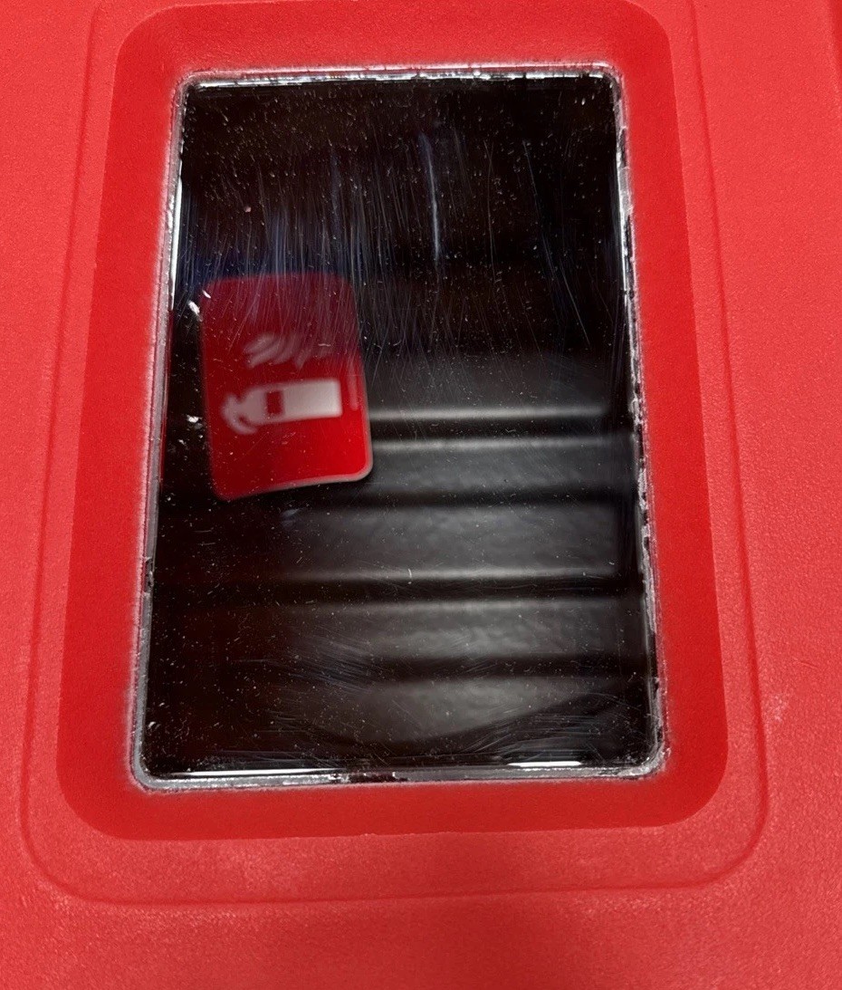 Jonesco JBDE73 Fire Extinguisher Cabinet, For 30 lb Tank, Surface Mount, Plastic