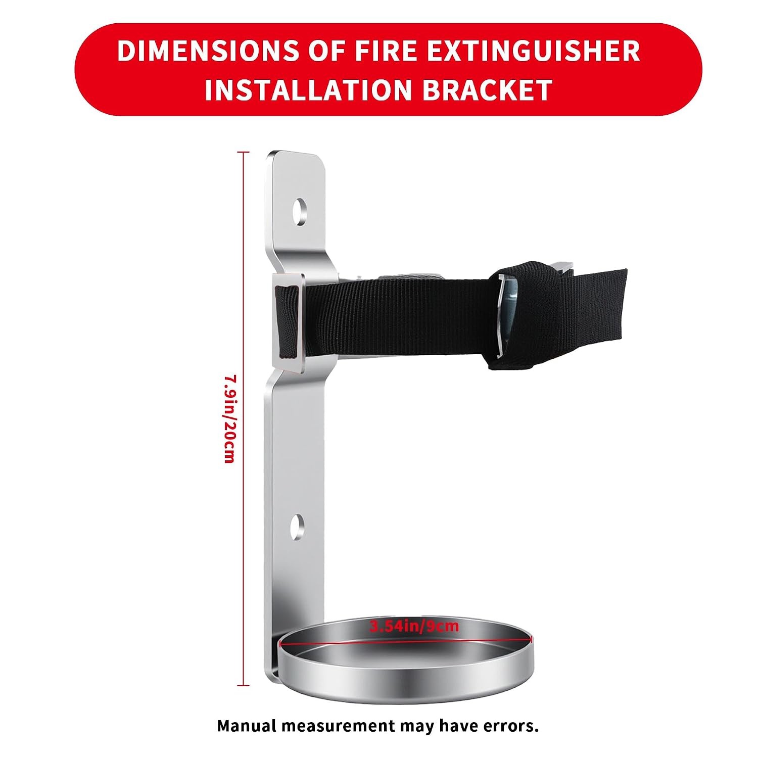 Wall Mount Fire Extinguisher Bracket Compatible with 2.5 lb Fire Extinguisher