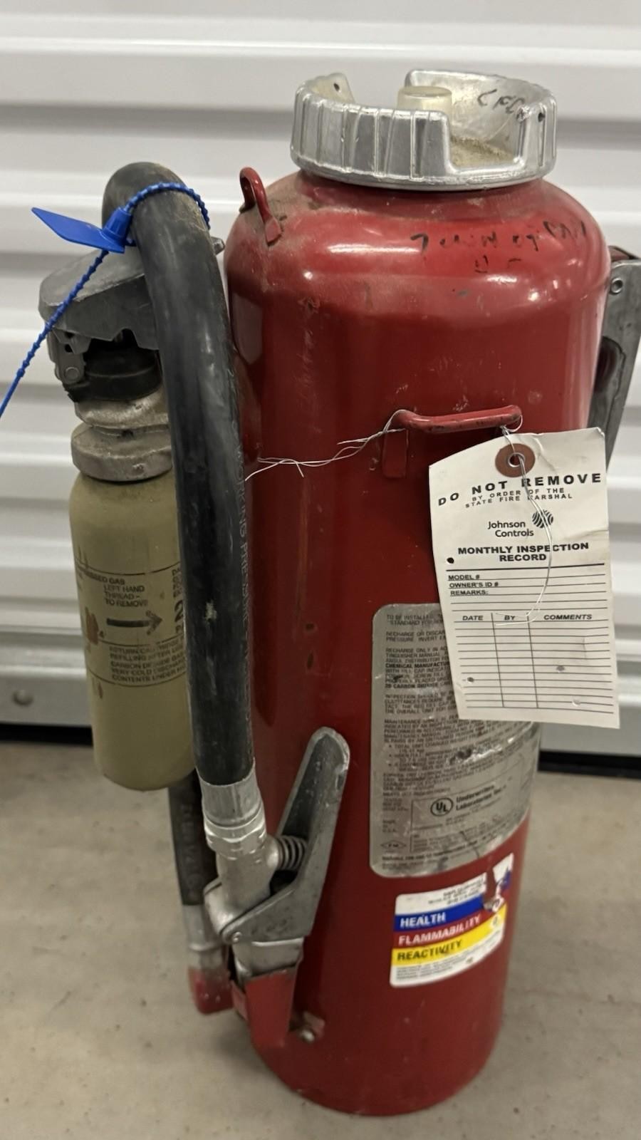 Ansul Red Line 20lb ABC Fire Extinguisher Cartridge Operated 2023 Tag