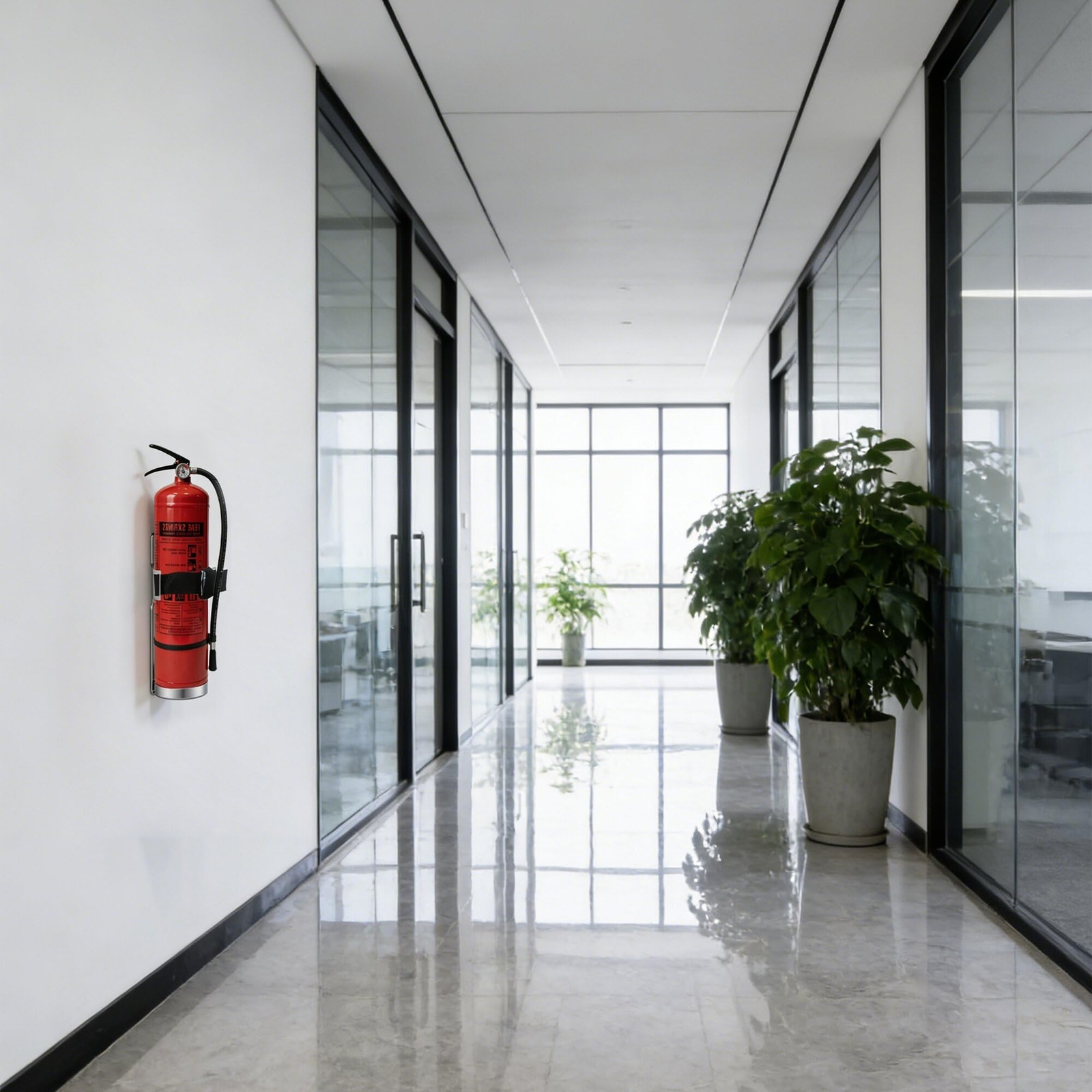 2 PCS Fire Extinguisher Mount Wall Bracket Compatible 2.5 Lb Stainless Steel